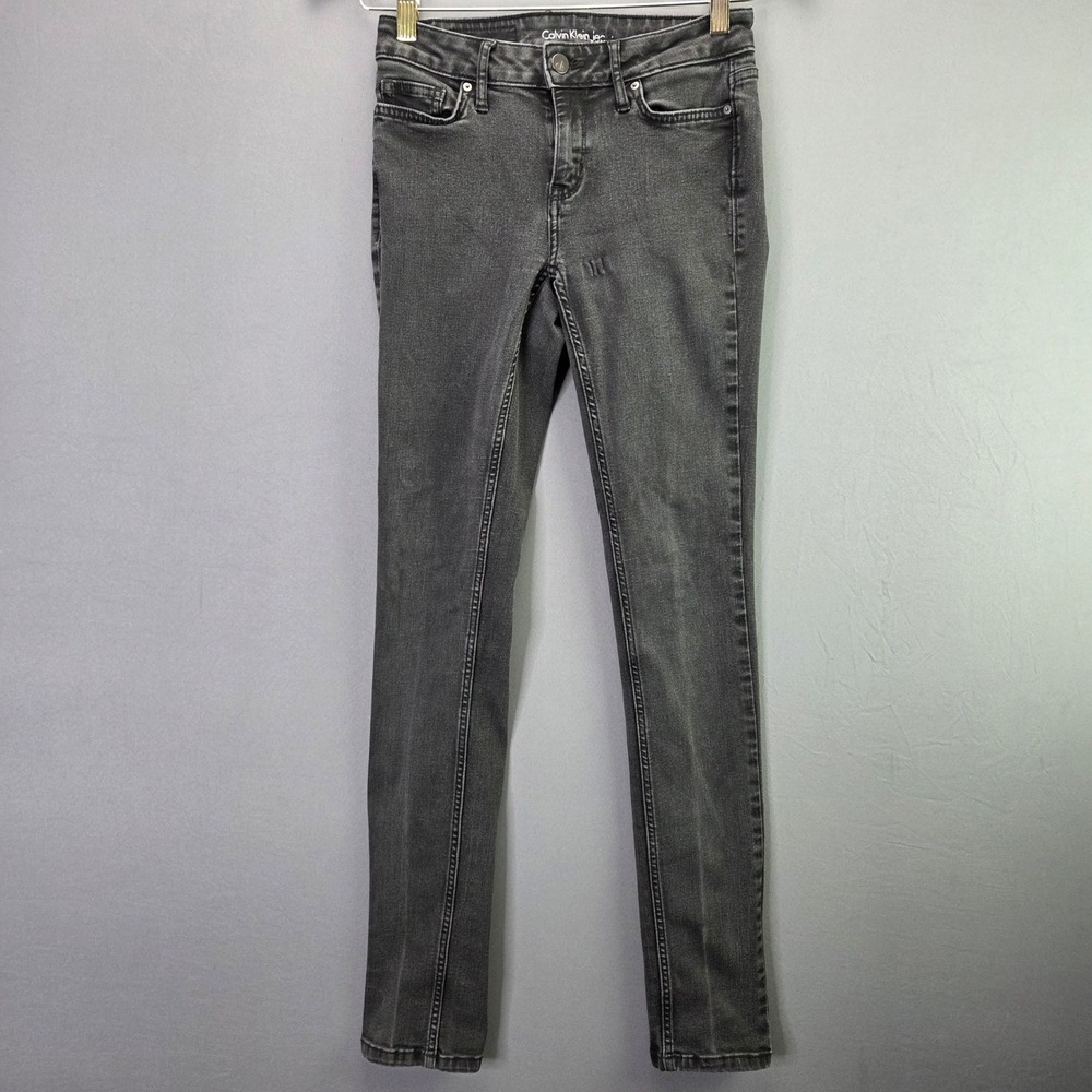 Calvin Klein Jeans Ultimate Skinny Jeans 2x32 Gray Faded Stretch Denim Mid Rise